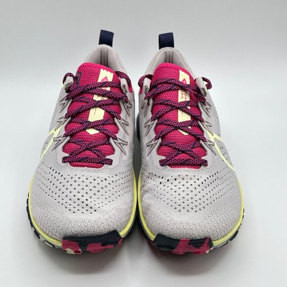 Women's Nike Pegasus React Trail 4 Running Shoes Light Purple Yellow DJ6159-002 - Picture 3 of 14
